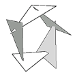 Improved Output-Sensitive Construction of Vertical Decompositions of Triangles in 3D