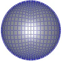 A spherical grid inducedby an Isocube